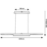 Rabalux LED Luster Contessa beli | ePonuda.com