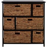 Premier Housewares Crna/u prirodnoj boji niska komoda od masivne paulovnije 80x76 cm Padstow – | shoptok.hr