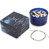  Zodiakalna kristalna sveča z energijsko zapestnico – DVOJČKA - Majhna pozornost - Dan žena - Birma | Shoptok.si