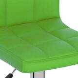  Barski stolac od umjetne kože zeleni | shoptok.hr