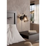 Eglo zidni/stropni reflektor Dellow 43531, 1x E27, 18 x 11 cm, crna i brušeni mesing | shoptok.hr