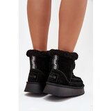 Big Star Suede Snow Boots for Women with Decorative Stitching Big Star | shoptok.hr