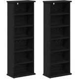 Cd ormar 2 kom. Crni hrast 60 x 17 x 92 cm Konstruirano drvo | shoptok.hr