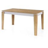 Hanah home Cunda - 2982 OakWhite Extendable Dining Table | ePonuda.com