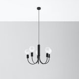 Nice Lamps Črna viseča svetilka ø 45 cm Karim – | Shoptok.si
