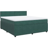 Maison Chic Box spring postelja - Vzmetna postelja z vzmetnico temno zelena 180x200 cm žamet SL12006, (21895963) | Shoptok.si