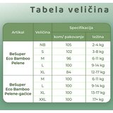 BeSuper eco bamboo pelene-gaćice - mala kutija / xl (13-15 kg) 25 kom | Eponuda.com