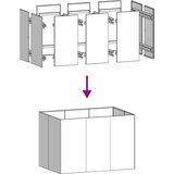vidaXL Sadilica boja hrđe 120x80x80 cm od pohabanog čelika | shoptok.hr