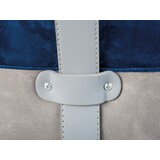 MID.YOU TABURE, umetna masa, tekstil, leseni material modra, siva | Shoptok.si