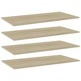 Police za knjige 4 kom boja hrasta sonome 80x20x1,5 cm iverica | shoptok.hr