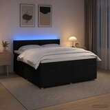  Boxspring krevet s madracem Crna 180 x 200 cm Tkanina | shoptok.hr
