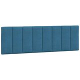  Posteljni okvir z vzglavjem moder 160x200 cm žamet, (21086512) | Shoptok.si