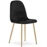  PADVA stolica - crni baršun / noge od hrasta x 1 | shoptok.hr