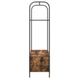 vidaXL Garderobna omara z policami Dimljen hrast 100x44x160 cm | Shoptok.si