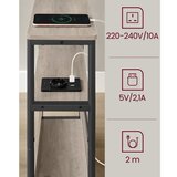  Stolić sa ugrađenom utičnicom i USB priključcima ROD braon/crna | Eponuda.com