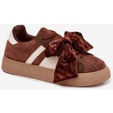 Boto Women's Sneakers With Suede Bow Brown Ashlyn | shoptok.hr