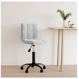  Okretna uredska stolica svjetlosiva baršunasta | shoptok.hr