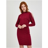Orsay Burgundy Women's Sweater Dress with Necklines - Ladies Cijene