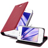 Cadorabo Ohišje, združljivo z Apple iPhone 4 / 4S v rdeče jabolko - Zaščitni ovitek z magnetnim zapiranjem, stoječo funkcijo in režo za kartice, (20560664) | Shoptok.si