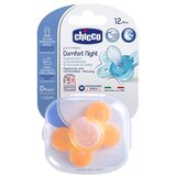 Chicco Varalica physio silikon 16-36 m+ 1/1 0%bpa-plava nocna comfort ,Žuta Cijene