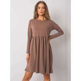 RUE PARIS Dress-RV-SK-5889.41P-brown | Shoptok.si