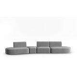 Milo Casa Siva žametna sedežna garnitura levi kot 428 cm Paolo – | Shoptok.si