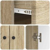  Kreveta Hrast sonoma 66 x 34,5 x 90 cm Konstruirano drvo Slike