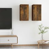 vidaXL TV ormarići 2 kom boja dimljenog hrasta 30,5x30x60 cm drveni Cijene