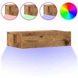 TV ormarić s LED svjetlima staro drvo 60x35x15,5 cm | shoptok.hr