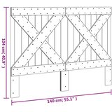  Uzglavlje 140 x 104 cm od masivne borovine | shoptok.hr