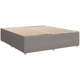 vidaXL Krevet s oprugama i madracem smeđesivi 200x200 cm od tkanine | shoptok.hr