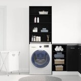  Ormar za perilicu rublja Crni hrast 64 x 24 x 190 cm | shoptok.hr