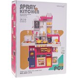  Dječja kuhinja za igru Kitchenette sa zvučnim svjetlosnim i vodenim efektima - 80 elemenata - crvena | shoptok.hr