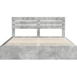  Krevetna konstrukcija s ladicama Betonski sivi 180 x 200 cm Siva 206 x 183 x 100 cm | Shoptok.si