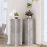  Stalci za biljke 2 kom siva boja betona 33 x 33 x 100 cm drveni | shoptok.hr