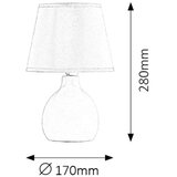 Rabalux ingrid keramička stona lampa E14 1x40W,bordo | Eponuda.com