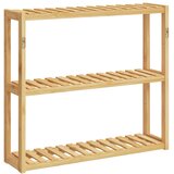  Kupaonska polica s 3 razine zidna 60 x 15 x 54 cm od bambusa | Eponuda.ba