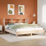 vidaXL Krevet s regalom za knjige bez madraca 200 x 200 cm od borovine Cijene