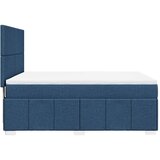 Krevet s oprugama i madracem plavi 140 x 190 cm od tkanine | shoptok.hr