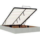  Otomanski krevet s madracima svijetlosivi 140x190 cm baršunasti | shoptok.hr