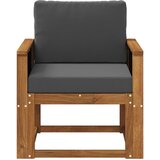  Srednja sofa za van Čvrsto drvo akacije Prirodna | shoptok.hr