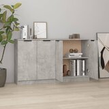 vidaXL Komoda 2 kosa betonsko siva 60x30x70 cm konstruiran les Cene