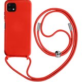 AVIZAR samsung galaxy A22 5G poltrda torbica z vrvico z mehko notranjostjo, ovratnikom - rdeca, (20717022) | Shoptok.si