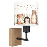 Brilagi Zidna lampa BOBO WOOD 1xE27/25W/230V hrast/crna/bela/životinje Cene