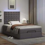  Otomanski okvir kreveta s madracem sivi 120x200cm umjetna koža | shoptok.hr