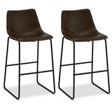 Furnhouse Garnitura 2 temno rjavih barskih stolov Indiana, (21151626) | Shoptok.si