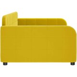  Raztegljiva postelja rumena 100x200 cm žamet | Shoptok.si