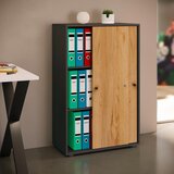 MID.YOU Arhivska Omara Lona Xl, Antracit, Barva Hrasta | Shoptok.si