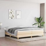  s oprugama i madracem krem 200 x 200 cm od tkanine | shoptok.hr