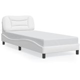  Okvir za krevet bez madraca Hvar bijeli 80 x 200 cm od umjetne kože | shoptok.hr